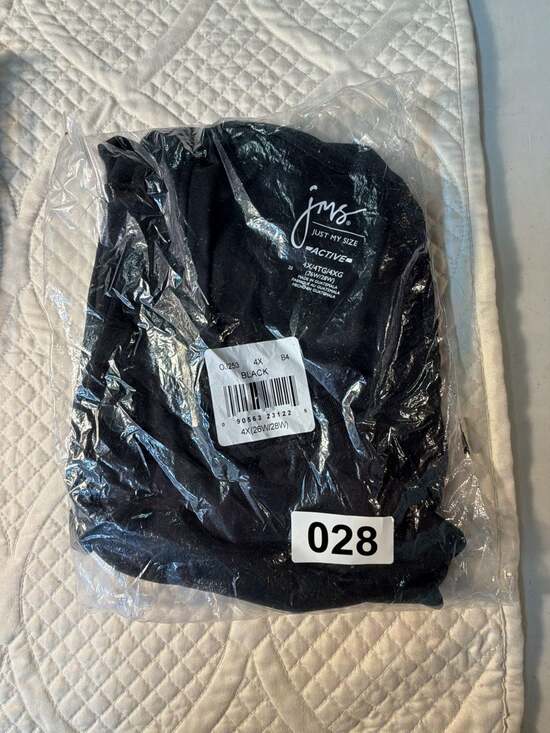 Just My Size Pants - Just My Size Active Women's Black tshirt 4X (26W-28W)